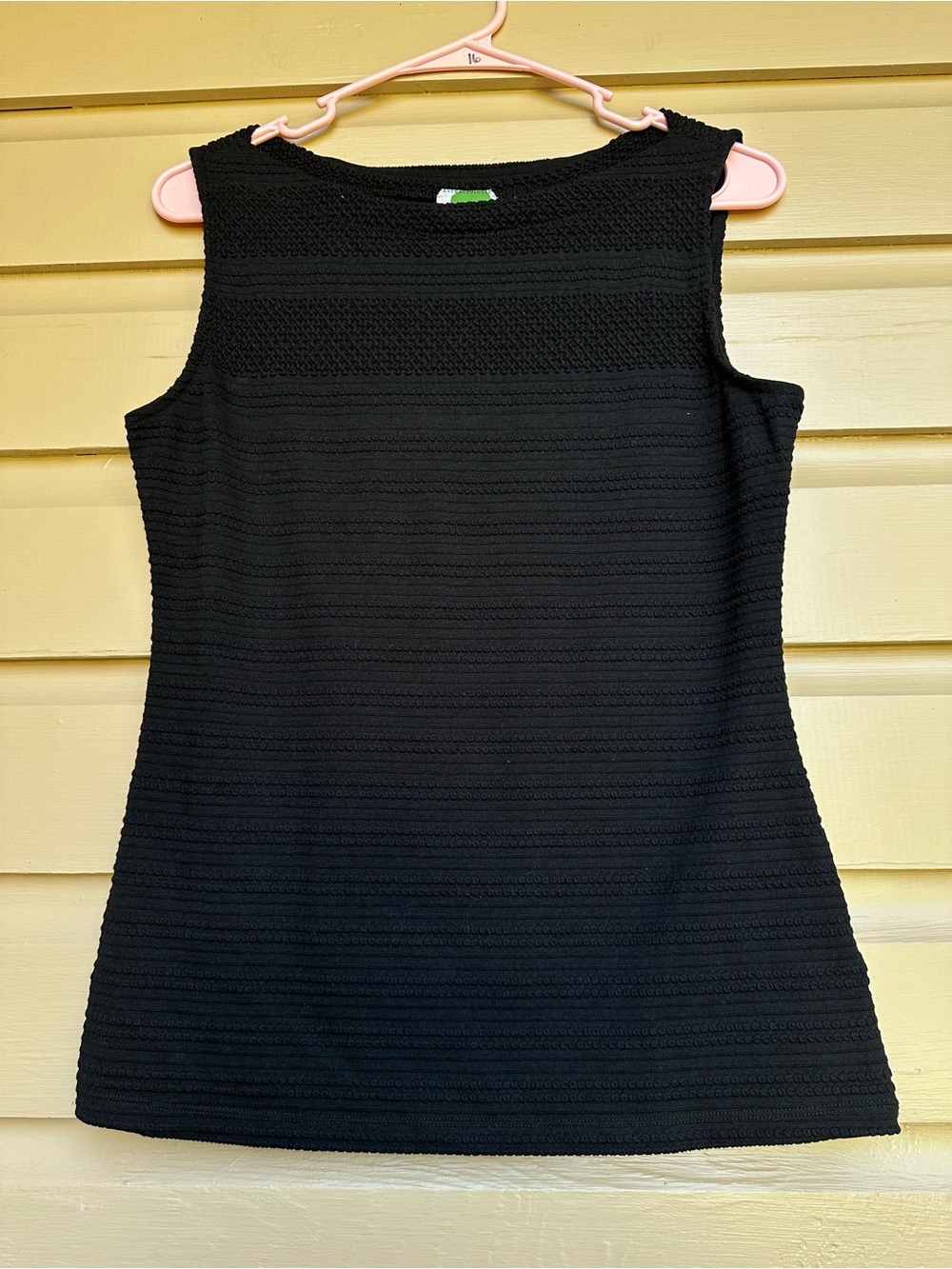 Anthropologie Black Tank Sleeveless Top Size Small Simple Basic Chic